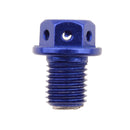 Magnetic Engine Oil Drain Plug Nut Repair Bolt with Washer Kit for Dirt Bike - Blue