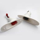 Pair of Boat Marine Nylon Flush Mount Red Green Bow Side Navigation Lights