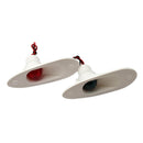 Pair of Boat Marine Nylon Flush Mount Red Green Bow Side Navigation Lights