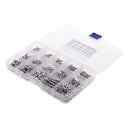 480PCS M2/M3/M4 304 Stainless Steel Hex Socket Head Cap Bolts Screws Nuts Assortment Kit with Storage Box