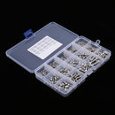 480PCS M2/M3/M4 304 Stainless Steel Hex Socket Head Cap Bolts Screws Nuts Assortment Kit with Storage Box
