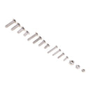 500 Pieces M3 M4 M5 Stainless Steel Hex Socket Head Cap Screws and Nuts Kit New