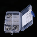 230 Pieces M2 Stainless Steel Button Head Hex Socket Screw & Hex Nuts Kit with Plastic Box