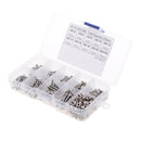 340Pcs M3 Stainless Steel Hex Socket Cap Button Head Screws Bolt Nut Kit