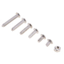 170 Pieces M3 Stainless Steel Button Head Hex Socket Screw & Hex Nuts Kit with Plastic Box