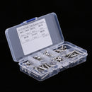 170 Pieces M3 Stainless Steel Button Head Hex Socket Screw & Hex Nuts Kit with Plastic Box