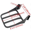 Black Sissy Bar Backrest Luggage Rack For Harley Sportster XL883 1200 04-17