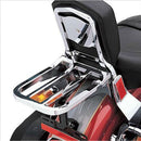 Silver Sissy Bar Backrest Luggage Rack For Harley Sportster XL 883 1200 04-17