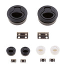 2pcs Practical Marine Boat 2'' Lock Flush Mount Pull Latch Hatch Lift w/ Key