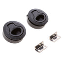 2pcs Practical Marine Boat 2'' Lock Flush Mount Pull Latch Hatch Lift w/ Key