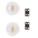 2pcs Practical Marine Boat 2" Lock Flush Mount Pull Latch Hatch Lift w/ Key