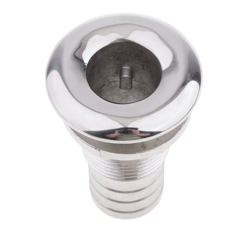 1" Stainless Steel Thru Hull Fitting for Boat Marine Replacement Silver