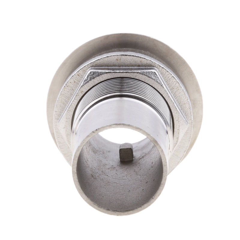 1" Stainless Steel Thru Hull Fitting for Boat Marine Replacement Silver