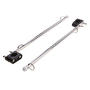 2 Pcs Marine Stainless Steel Rail Mount Flag Pole For Boat Yacht 7/8" Rails