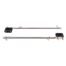 2 Pcs Marine Stainless Steel Rail Mount Flag Pole For Boat Yacht 7/8" Rails