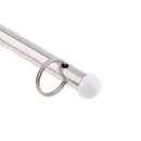 2 Pcs Marine Stainless Steel Rail Mount Flag Pole For Boat Yacht 7/8" Rails