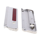 Chrome Saddlebag Latch Covers Red Reflectors For Harley Electra Glide 1993-2013