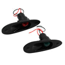 Marine Boat Navigational Side Bow Tear Drop Lights Flush Mount 12V 24V