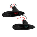 Marine Boat Navigational Side Bow Tear Drop Lights Flush Mount 12V 24V