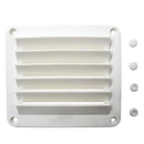 White ABS Louvered Plastic Vent 5-1/2" X 4-7/8" for Boat