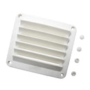 White ABS Louvered Plastic Vent 5-1/2" X 4-7/8" for Boat