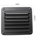Black ABS Louvered Plastic Vent 5-1/2" X 4-7/8" for Boat