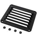 Black ABS Louvered Plastic Vent 5-1/2" X 4-7/8" for Boat