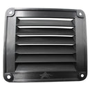 Black ABS Louvered Plastic Vent 5-1/2" X 4-7/8" for Boat
