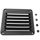 Black ABS Louvered Plastic Vent 5-1/2" X 4-7/8" for Boat