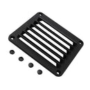 Black ABS Louvered Plastic Vent 5-1/2" X 4-7/8" for Boat