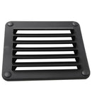Black ABS Louvered Plastic Vent 5-1/2" X 4-7/8" for Boat