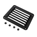 Black ABS Louvered Plastic Vent 5-1/2" X 4-7/8" for Boat