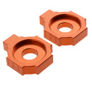 Rear Axle Spindle Adjuster Blocks for KTM DUKE 125200 390 990 Orange
