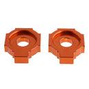 Rear Axle Spindle Adjuster Blocks for KTM DUKE 125200 390 990 Orange