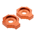Rear Axle Spindle Adjuster Blocks for KTM DUKE 125200 390 990 Orange