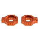 Rear Axle Spindle Adjuster Blocks for KTM DUKE 125200 390 990 Orange