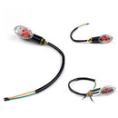 Universal Retro Motorbike Scooter Tail Light Turn Signal Blinker Amber Indicator Light