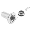 2'' 50mm Boat Marine Deck Fill Filler Tank Cap Stainless Steel 316 with Key