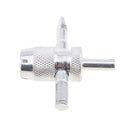 4-Way Tyre Tire Valve Repair Tool Car Motorcycle Bike with 4 Valve Cores