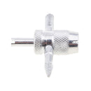 4-Way Tyre Tire Valve Repair Tool Car Motorcycle Bike with 4 Valve Cores