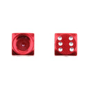 4Pcs Dice Shape Tyre Valve Covers Caps Stems for Car Bike Truck Motorcycle Red