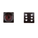 4Pcs Dice Shape Tyre Valve Covers Caps Stems for Car Bike Truck Motorcycle Black