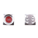 4Pcs Dice Shape Tyre Valve Covers Caps Stems for Car Bike Truck Motorcycle Silver