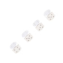 4Pcs Dice Shape Tyre Valve Covers Caps Stems for Car Bike Truck Motorcycle Silver