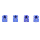 4Pcs Dice Shape Tyre Valve Covers Caps Stems for Car Bike Truck Motorcycle Blue
