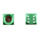4Pcs Dice Shape Tyre Valve Covers Caps Stems for Car Bike Truck Motorcycle Green