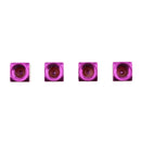 4Pcs Dice Shape Tyre Valve Covers Caps Stems for Car Bike Truck Motorcycle Purple
