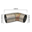 51mm Exhaust System Mid Pipe Stainless Elbow Tube For Ducati Monster 696