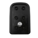 Motorcycle CNC Large Brake Pedal Pad Cover Fits For Harley Softail FXSTC Fat Boy Black