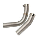 Middle Mid Pipe Slip on Motorcycle Exhaust Muffler Pipe for Yamaha R1 09 - 14